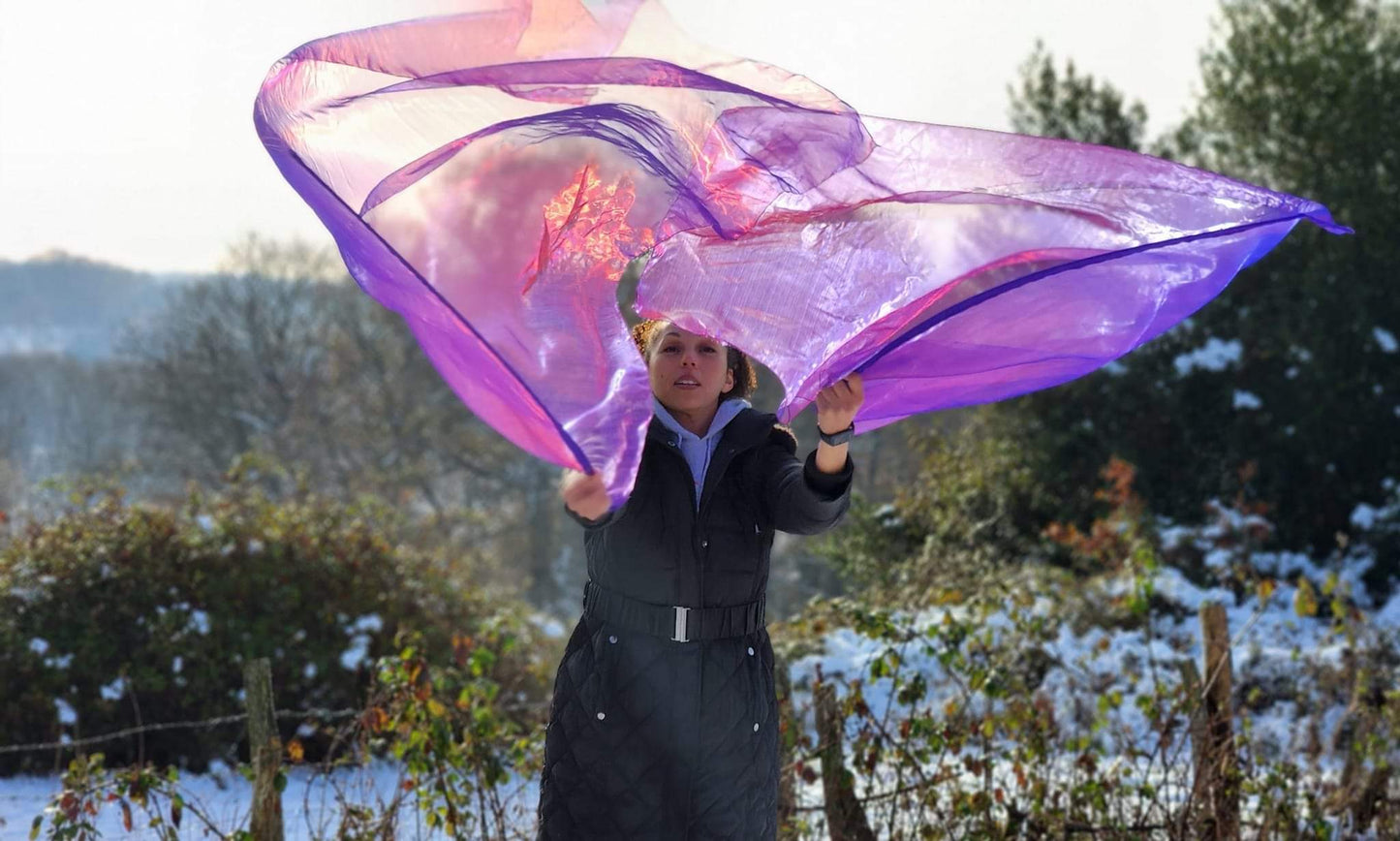 Royal Purple Worship flags